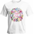 thumbnail image 1 of Camisetas gráficas casuales de manga corta para hombre con diseño de flor, huevo de Pascua y mariposa, 1 of 8