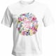 thumbnail image 1 of Camisetas gráficas casuales de manga corta para hombre con diseño de flor, huevo de Pascua y mariposa, 1 of 8