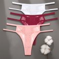 thumbnail image 1 of FINETOO 3 unids/set Sexy algodón encaje mujer Tanga bragas ropa interior S-XL chica Lencería doble correa cintura baja G-string mujer Pantys Tan Jianjun unisex, 1 of 2