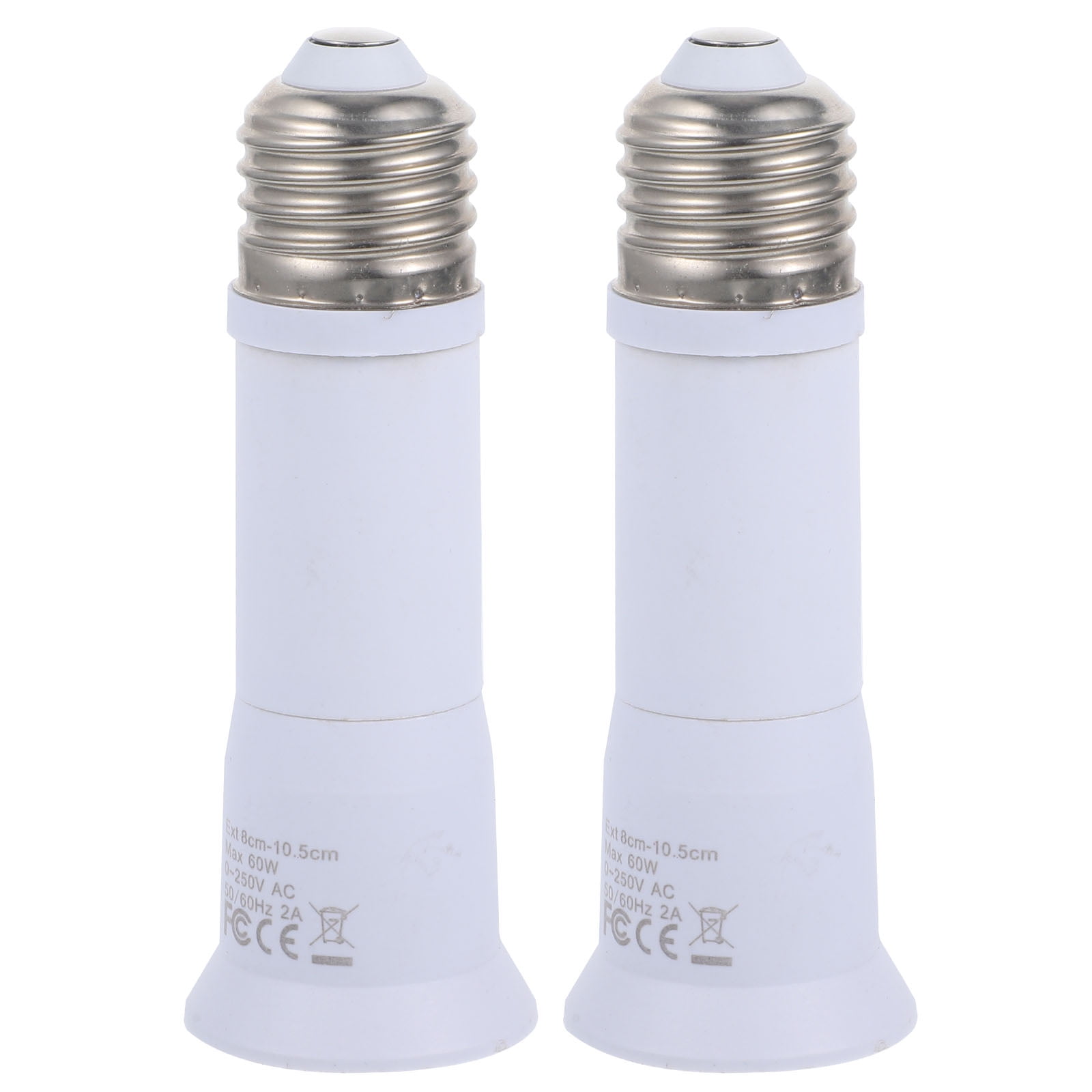 2pcs Bulb Socket Extender Telescopic Light Bulb Extension Socket E27