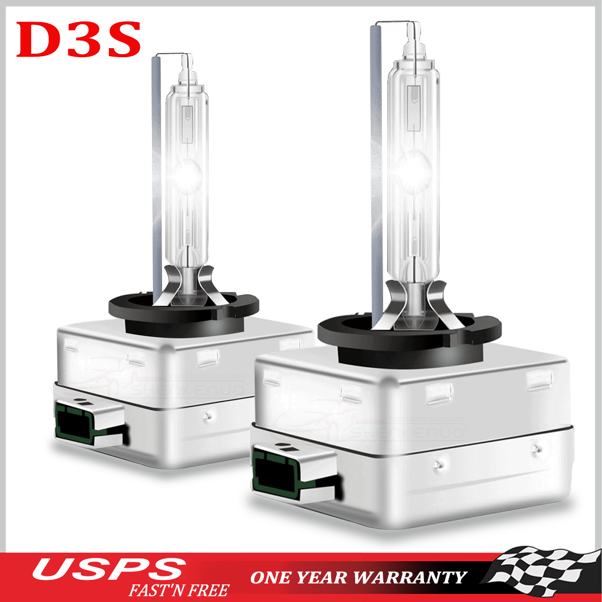 2 X D3S D3C D3R 35W 6000K White HID Xenon Headlight Light Bulbs OEM