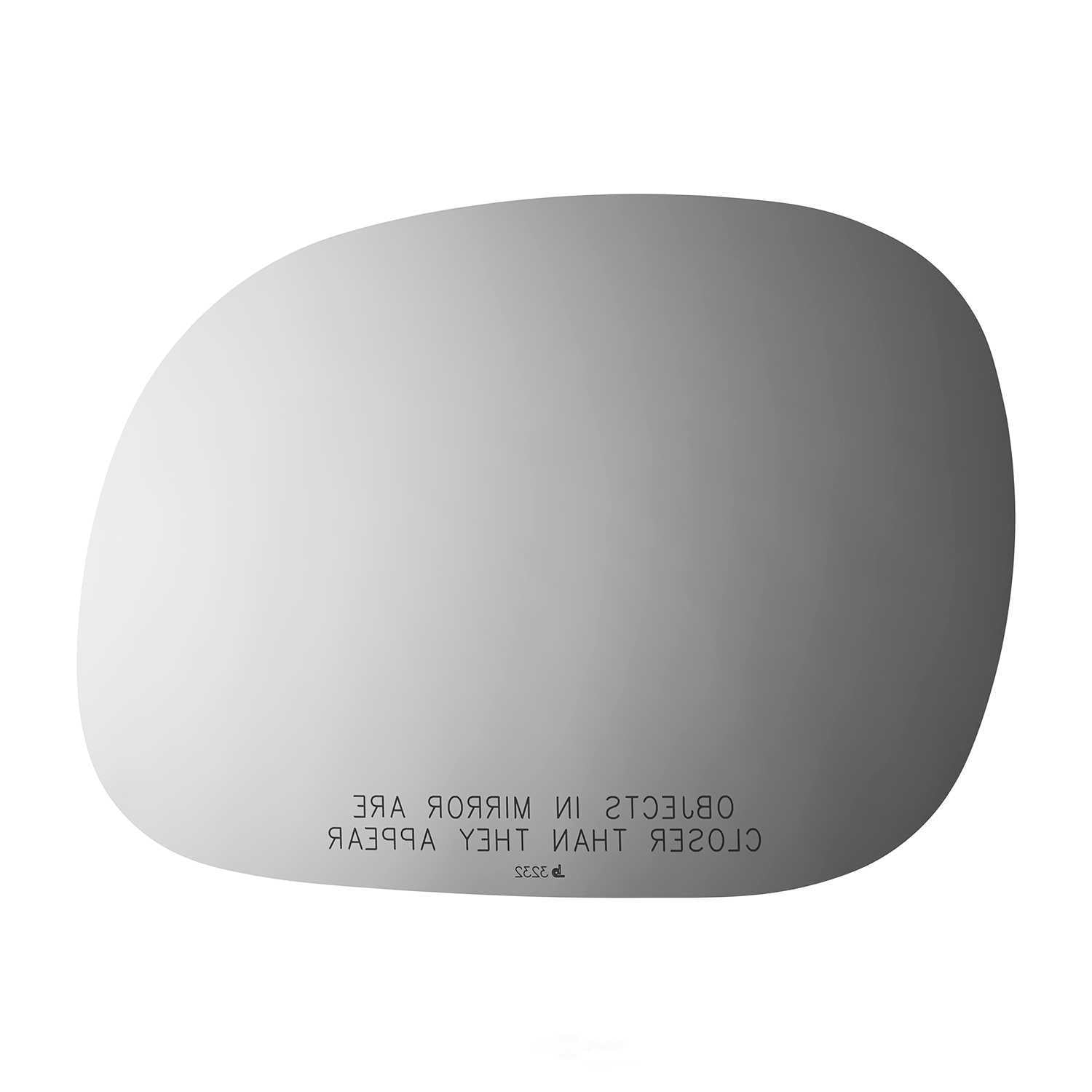 Burco Side View Mirror Replacement Glass - Clear Glass - 3232