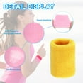 thumbnail image 3 of Uxcell Wrist Sweatbands Sports Wrist Bands for Men & Women Athletic Absorbent for Basketball Football Tennis Running Yellow, 3 of 6