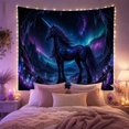 thumbnail image 2 of Unicorn Stands Entire With Body Star Speckled Galaxy, Mystical Fantasy for Space Lovers, Galaxy Room Decor, Graduation Gift, Tapestry Wall Hanging for Bedroom and Dorm, 2 of 7