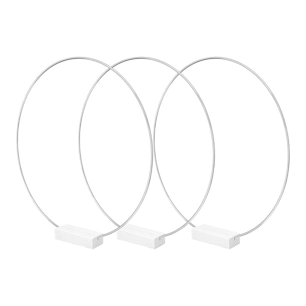 de metal resistente para bricolaje, corona de flores, anillos de guirnalda, accesorios de decoración para colgar en la pared, manualidades, Argén Sunnimix Anillos de aros de macramé