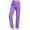 Purple, variant on Honeeladyy Womens Casual Elastic Waist Drawstring Pants Straight Cotton Trousers with Pockets Adult Gift for Daughter Army Green XXL