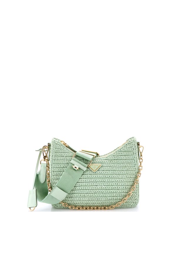 Pre-Owned Re-Edition 2005 Shoulder Bag Raffia Small By Rebag