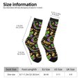 thumbnail image 2 of Bingfone Compression Socks for Women and Men Long Socks for Running Athletic Cycling Nurse- Mardi Gras3, 2 of 6