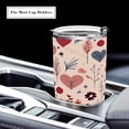 thumbnail image 5 of SKYSONIC Love Pattern 12 oz Tumbler Stainless Steel Vacuum Insulated Travel Tumbler with Straw and Lid, Durable Coffee Mug Drinking Cup, 5 of 7