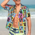 thumbnail image 5 of Picia Cute Dogs Collage Gentle Cotton Regular Fit Short Sleeve Casual Hawaiian Shirt for Men-Small, 5 of 9