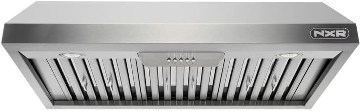 NXR SC3611LP 36" Propane Gas Range & EH3619 Under Cabinet Hood Bundle, Stainless Steel