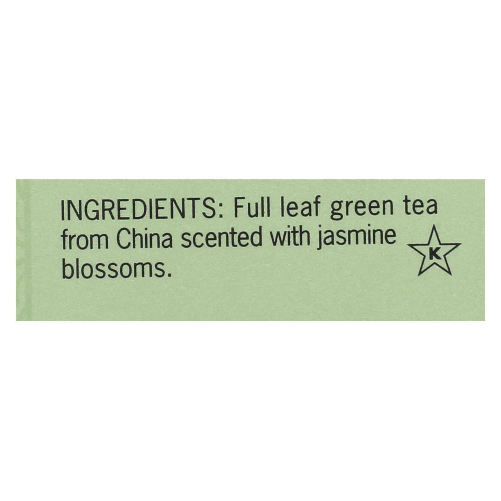 Smith Teamaker Green Tea - Jasmine Slvr Tp - Case of 6 - 15 Bags