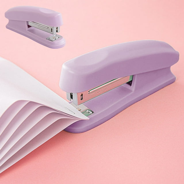 Taotanxi Effortless Stapler Compact And Portable Office And Student Stationery Macaron Colored Medium Sized Stapler