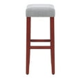 thumbnail image 2 of WestinTrends Lenox 29" upholstered nail head bar stool, Cherry/Gray, 2 of 8