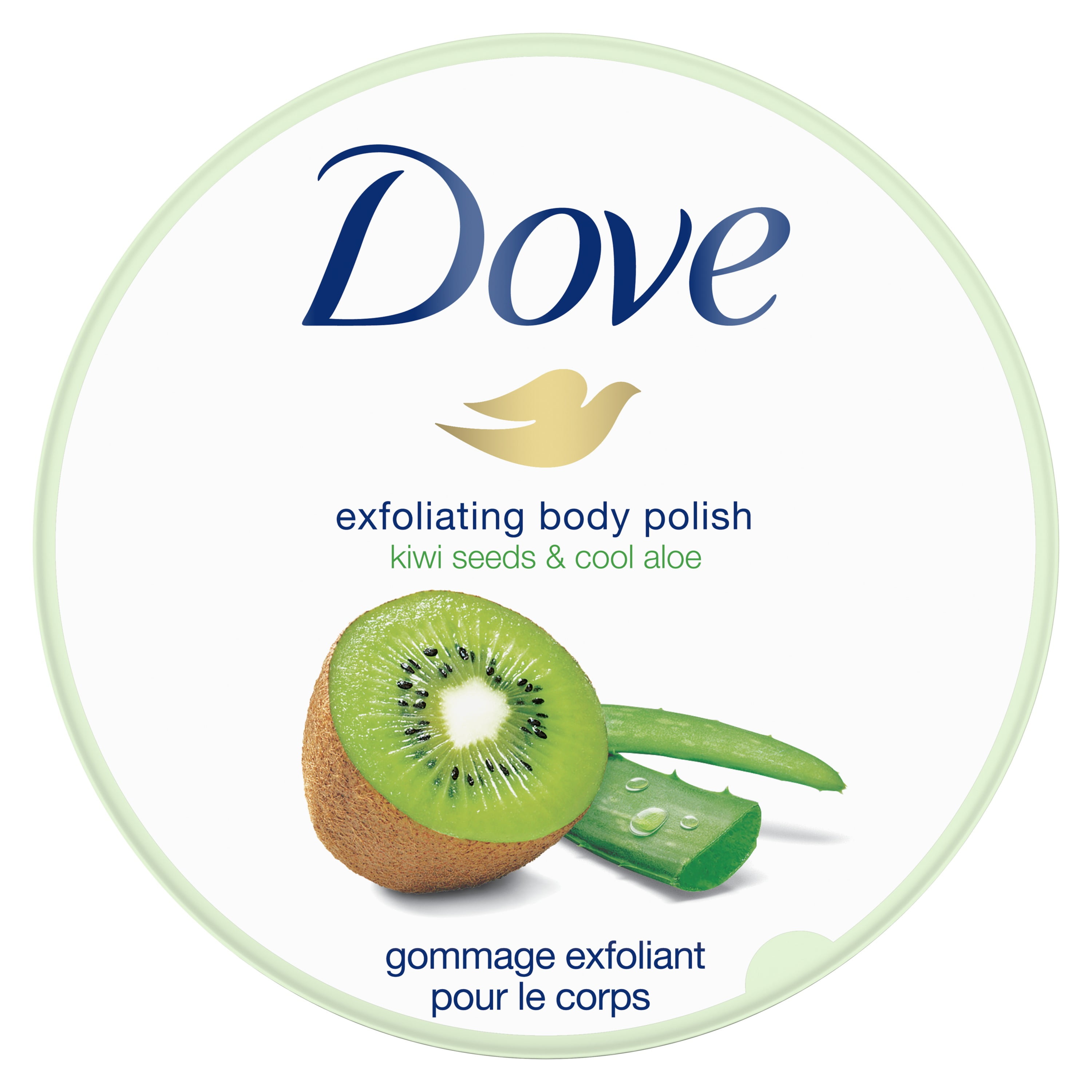 dove exfoliating body polish body scrub kiwi & aloe