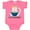 Hot Pink, variant on Inktastic I Love Noodles with Cat Illustration Boys or Girls Baby Bodysuit