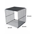 thumbnail image 5 of Mesa auxiliar Benzara REO 41 cm con estructura de metal negro, 5 of 5