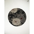 thumbnail image 2 of Rugsotic Carpets Hand Tufted Wool Eco-Friendly Area Rugs - 8'x8', Round, Black, Modern Contemporary Design, High Pile Handmade Anti Skid Rugs for Living Room, Bed Room (K00664), 2 of 6