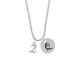 thumbnail image 2 of Delight Jewelry Silvertone Number - 2 - Silvertone Script Initial Disc - Q - Charm Necklace, 20"+3", 2 of 4