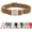 Brown, variant on Minzimin 1Pack Soft Cotton Dog Collar Adjustable Corduroy Dog Collars for Small Medium Large Female Dogs(Pink,Small)