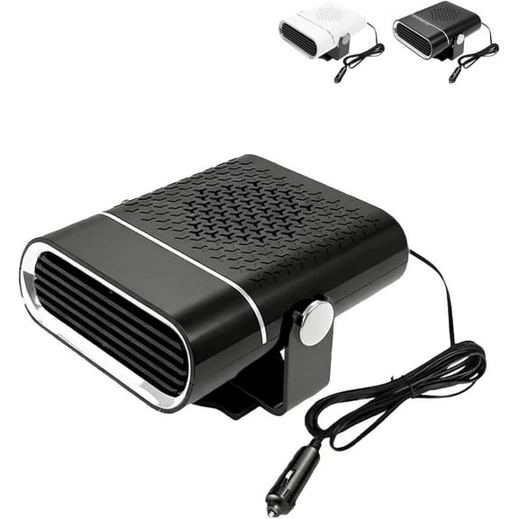 2-in-1 Portable Car Heater with 360° Rotation, 12V/24V Dual Power Car Defroster, Fast Heating & Cooling Fan for All Vehicles