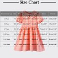 thumbnail image 3 of Cethrio Girls Casual Dresses, Puff Sleeve Cotton Gifts Pleated Girls Dundresses Orange Size 8-10T, 3 of 5