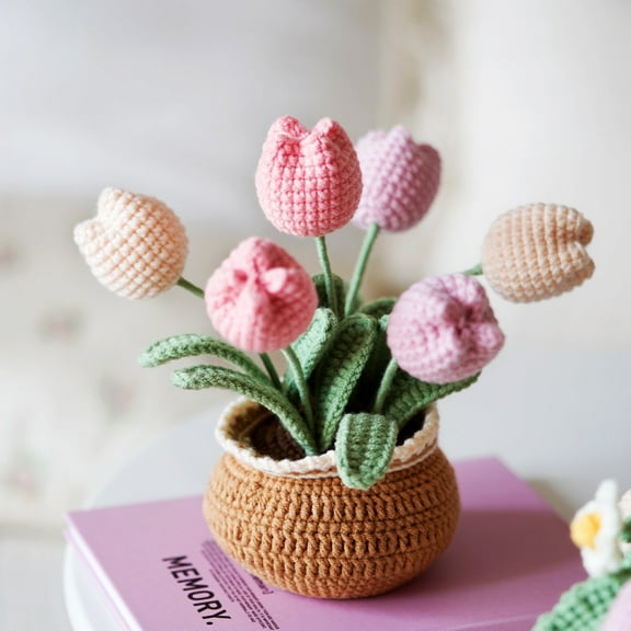 Potted Flower Amigurumi DIY Crochet Kit Wizardi F07N8-M30