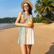 thumbnail image 3 of Balery Starfish On The Sand Beach Vestidos de verano para mujer con estampado: vestido holgado sin mangas, vestido playero informal y cómodo para días calurosos., 3 of 7