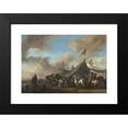 thumbnail image 2 of Philips Wouwerman 24x18 Black Modern Framed Museum Art Print Titled - Army Camp (C. 1660 - 1670), 2 of 5