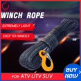 3/8"*100ft UHMWPE Winch Rope,ATV Winch Cable,Tow Rope Car,Rope For