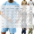 thumbnail image 3 of LEKWK Men Linen Sets Outfits 2 Piece Lightweight Loose Fit Solid Beach Vacation Summer Outfits Short Sleeve Crewneck Casual Tops and Drawstring Shorts, 3 of 6