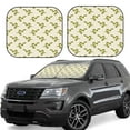 thumbnail image 6 of Kdxio Green Snake Print 2-Piece Sun Shade Front Windshield - Foldable Car Front Window Sunshades for Most Sedans SUV Truck, 6 of 6