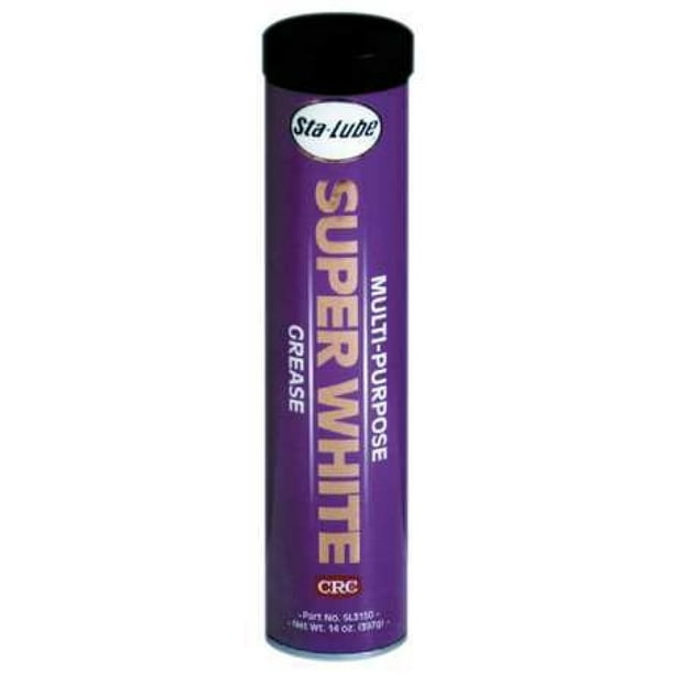 CRC Super White® MultiPurpose Grease, 14 Oz Cartridge, Pack Of 10