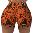 thumbnail image 2 of Lsque Halloween3 Pattern High Waisted Biker Shorts for Women-Tummy Control Fitness Athletic Workout Running Yoga Gym Shorts,Moisture-Wicking-Small, 2 of 9