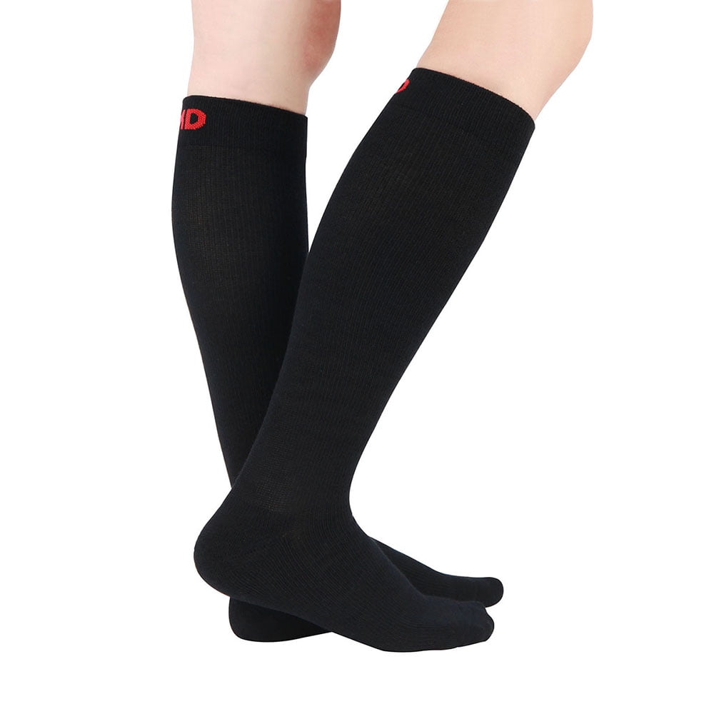 +MD 3 Pairs Bamboo Compression Socks 8-15mmHg for Women & Men Moisture ...