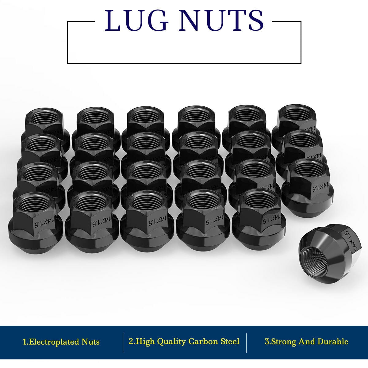 2020 silverado black lug nuts