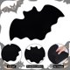 thumbnail image 1 of Juego de manteles individuales de Halloween de 1 - Mantel de mesa negro antideslizante resistente al calor para decoraciones de fiesta y comedor, 1 of 6