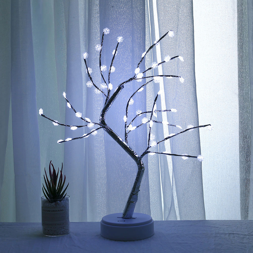 Rosnek LED Tabletop Bonsai Tree Light Touch Switch DIY Artificial Light