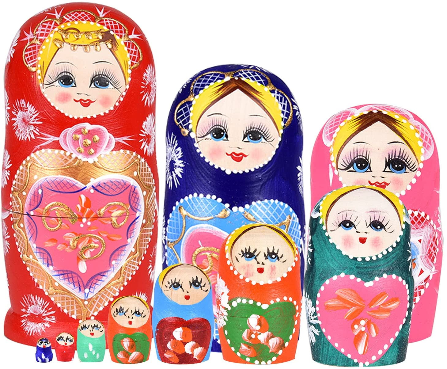 Russian Nesting Dolls Matryoshka 10pcs Matryoshka dolls Russian dolls