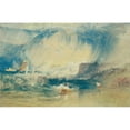 thumbnail image 2 of Joseph Mallord William Turner 14x11 Black Ornate Wood Framed Double Matted Museum Art Print Titled: Lyme Regis, Dorsetshire, England (C.1834), 2 of 5