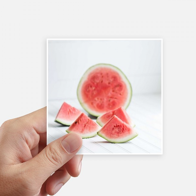 Fresh Watermelon Summer Fruit Picture Sticker Square Waterproof Stickers Wallpaper Car Decal