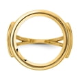 thumbnail image 4 of 14K Yellow Gold Ring Band Themed Holds 1 10oz American Eagle coin Product does not include, Size 5, 4 of 8
