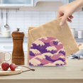 thumbnail image 2 of Yayeee Napkin Holder for Table Set of 2 Kitchen Paper Tissue Organization, Purple Wave Pattern, 2 of 8