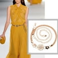 thumbnail image 1 of Womens Lady Fashion Metal Chain Style Belt Body Chain, 1 of 9