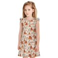 thumbnail image 1 of Balery Western Desert Nature Landscape Camisón de princesa para niñas, pijama de algodón con mangas abullonadas, suave y bonito.-Small, 1 of 6