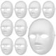 thumbnail image 4 of 12 máscaras de Halloween para mujer, de rostro completo, para pintar, estilo hip-hop, para cosplay, fiestas de disfraces y fiestas de máscaras., 4 of 8