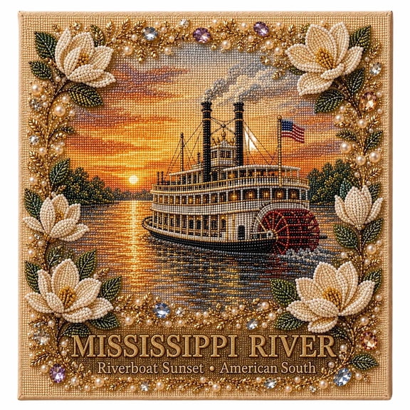 Pearl Kit, Timeless American Destinations Pearl Art Kit, 3D Beaded Wall Art Create sparkling U.S. landmark wall art with pearls, printed canvas and tools for an easy, relaxing adult craft., 7.87in