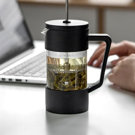 

Farfi 600ml Insulated French Press Coffee Maker Tea Brewer Pot with 3 Layer Filters