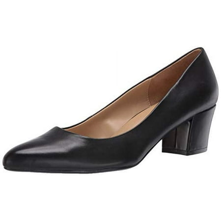 Naturalizer Women's Carmen Pumps, Black Leather,9 W US