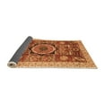 thumbnail image 2 of Ahgly Company Indoor Square Abstract Orange Modern Area Rugs, 4' Square, 2 of 4